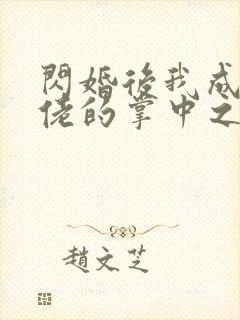 闪婚后我成了大佬的掌中之物在线全集