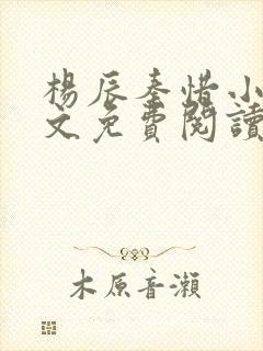 杨辰秦惜小说全文免费阅读言情