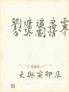 刘墉追案电视剧分集剧情介绍