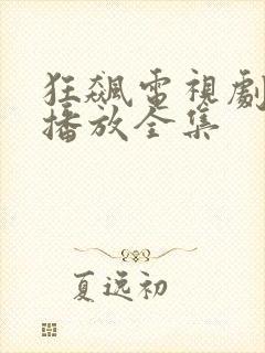 狂飙电视剧免费播放全集