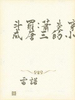 斗罗:萧炎穿越成唐三的小说