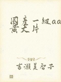 国产一级aa特黄大片