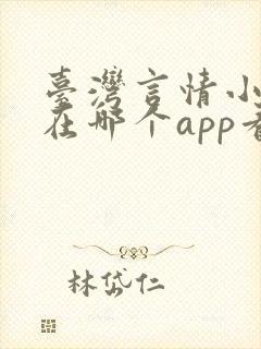 台湾言情小说要在哪个app看
