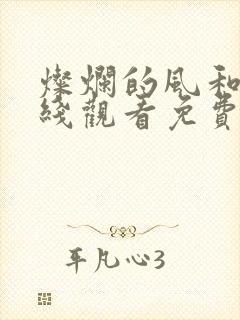 灿烂的风和海在线观看免费