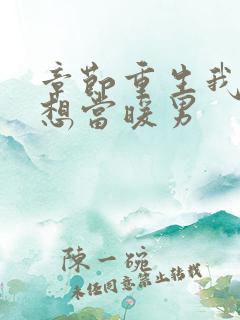 章节重生我真没想当暖男