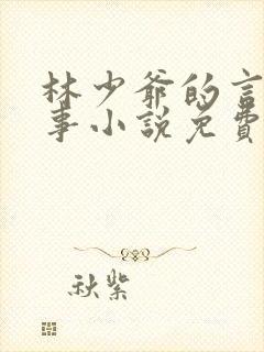 林少爷的言情纪事小说免费阅读