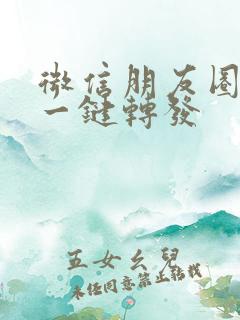 微信朋友圈怎么一键转发