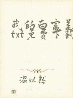 我的白富美老婆txt免费下载