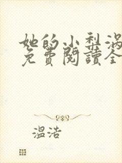 她的小梨涡小说免费阅读全文无窗口