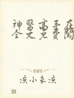 神医高手在都市全文免费阅读