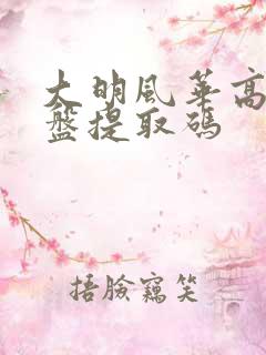 大明风华高清网盘提取码