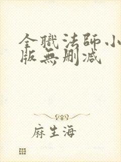 全职法师小说原版无删减