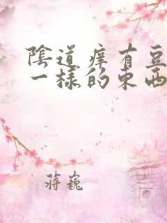 阴道痒有豆腐渣一样的东西