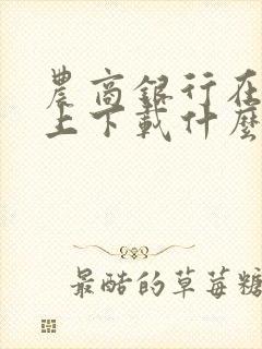 农商银行在手机上下载什么软件