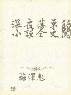 深夜落单的少妇小说全文阅读