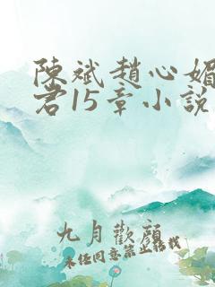 陈斌赵心媚高婉君15章小说