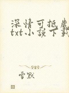 深情可抵岁月长txt小说下载
