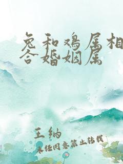 兔和鸡属相合不合婚姻属
