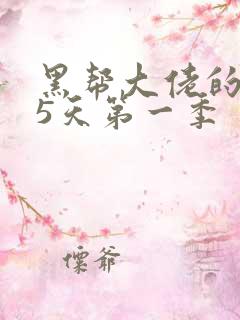 黑帮大佬的365天第一季