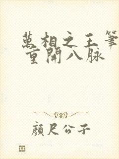 万相之王笔趣阁 重开八脉