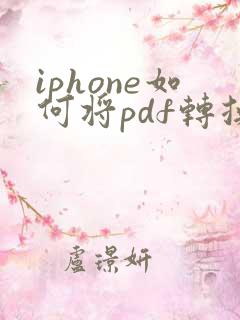 iphone如何将pdf转换成word