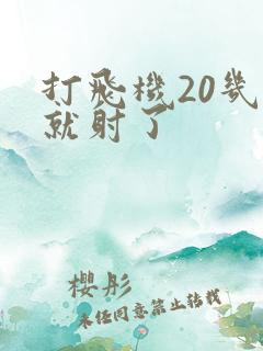 打飞机20几秒就射了