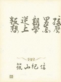 叛逆期男孩子不想上学怎么办