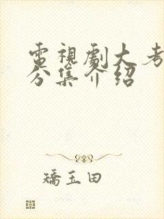 电视剧大考剧情分集介绍