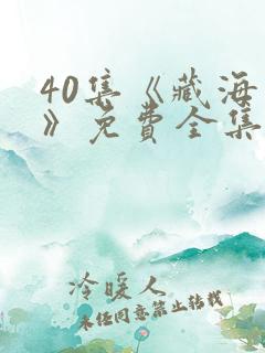 40集《藏海传》免费全集在线观看