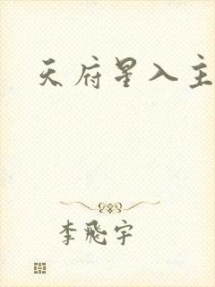 天府星入主命宫