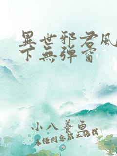 异世邪君风凌天下无弹窗