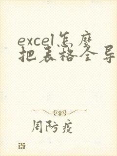 excel怎么把表格全导出为pdf