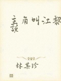 主角叫江黎的小说