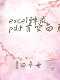 excel转成pdf有空白页怎么办