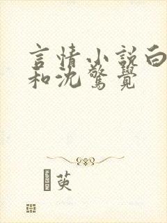 言情小说白小小和沈惊觉
