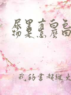 尿里有白色沉淀物是怎么回事