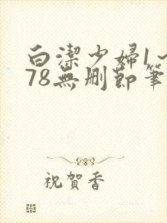 白洁少妇1～178无删节笔趣阁