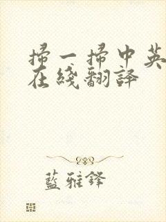 扫一扫中英互译在线翻译