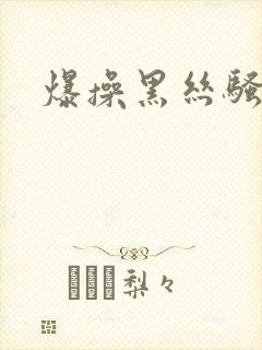 爆操黑丝骚b