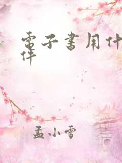电子书用什么软件