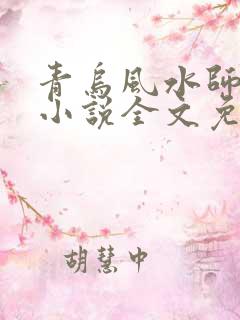 青乌风水师洛少小说全文免费阅读