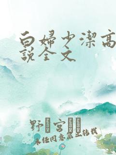 白妇少洁高义小说全文