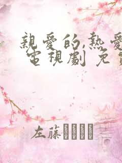 亲爱的,热爱的 电视剧 免费