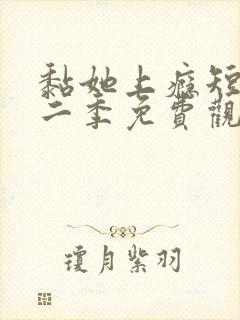 黏她上瘾短剧第二季免费观看