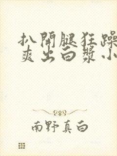 扒开腿狂躁老师爽出白浆小说
