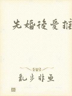 先婚后爱推荐