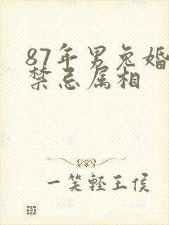 87年男兔婚配禁忌属相