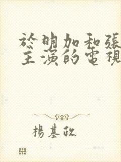 于明加和张嘉译主演的电视剧叫什么名字