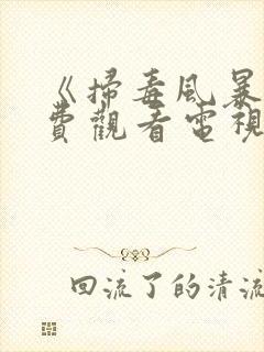 《扫毒风暴》免费观看电视剧完整版
