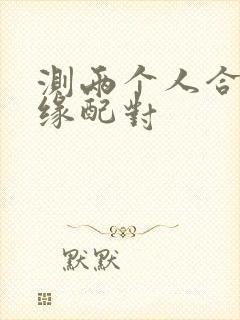 测两个人合婚姻缘配对